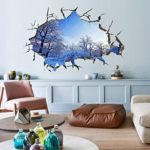 Vivid 3d Scenery wall stickers decals children bedroom kindergarten Decoration wall sticker Decals