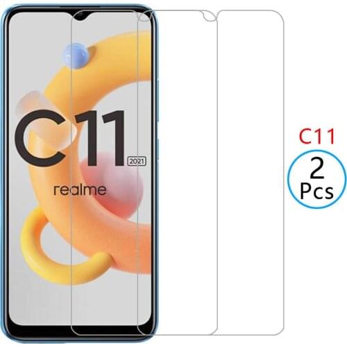 Protective tempered glass for realme c11 2021 screen protector on realmi realmy reame c 11 11c realmec11 realmic11 safety film
