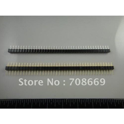 10pcs 1x40 Pin 2.54 Round Female & Male Pin Header connector