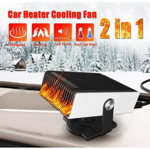 12V/24V Car Heater 150W Car Fan Heater Glass Defroster Window Heater for Winter Auto Air Outlet Warm Dryer Interior Accessories