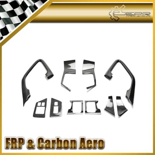 Car-styling For Nissan R35 GTR Carbon Fiber Interior Door Trim Set 2009-2014 (LHD) In Stock