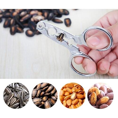 Quick Easy Stainless Steel Melon Seed Plier Sunflower Seed Nut Opener Home Tool