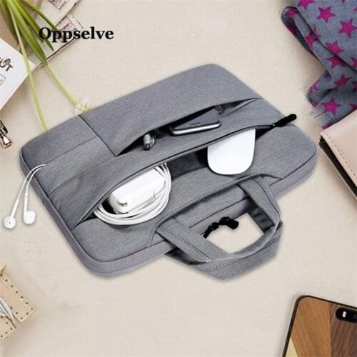 13.3 14 15.6 inch Laptop Sleeve Case Water Resistant Notebook Tablet Briefcase Carrying Bag Protective Skin Cover For Macbook