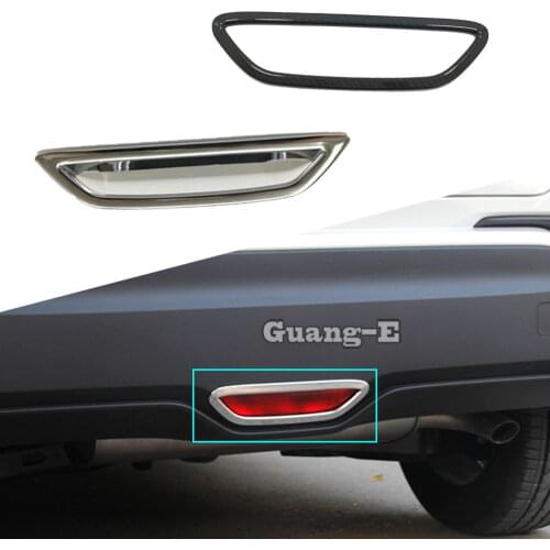 For Toyota C-HR CHR 2017 2018 2019 2020 Car Frames ABS Chrome/Carbon Fiber Cover Trim Back Tail Rear Brake Light Lamp Stick 1pcs