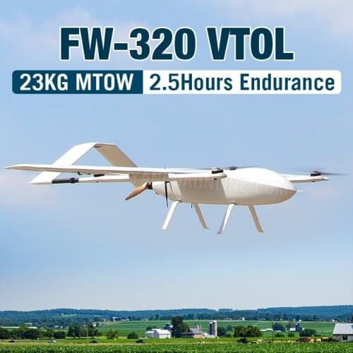 Vtol fixed wing aircraft drone 2.5kg payload 2.5hour endurance long range uav plane for inspection survey delivery