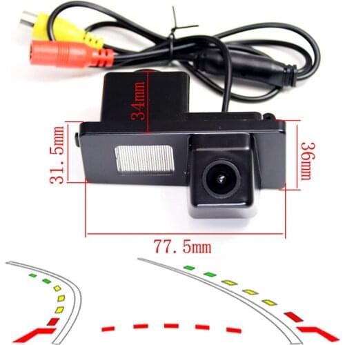 Dynamic Trajectory Tracks car Rear View parking Reversing Camera For Ssangyong Rexton Lester Kyron Korando Actyon CCD HD