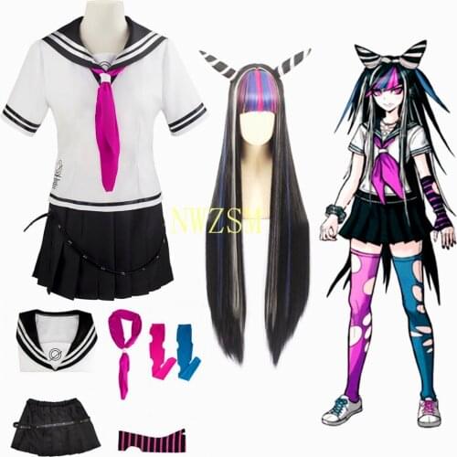 Anime Super Dangan Ronpa 2 Danganronpa Ibuki Mioda Dress Uniform Cosplay Costume