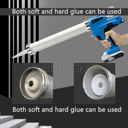 Lithium Battery Electric Glue Gun Soft Glue Hard Glue Glass Glue gun Floor Doors And Windows House Leak Caulking Gun Chargeable