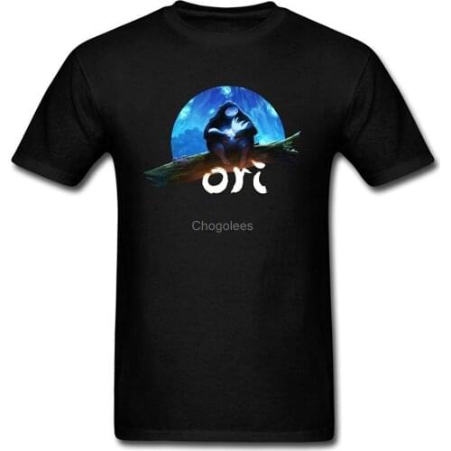 Futhure Mens Ori and the Blind Forest Cotton DIY T Shirt