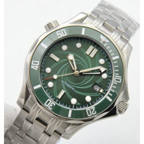 Green Circle Sterile dial hippocampus 300 series automatic mechanical watch mens watch steel band