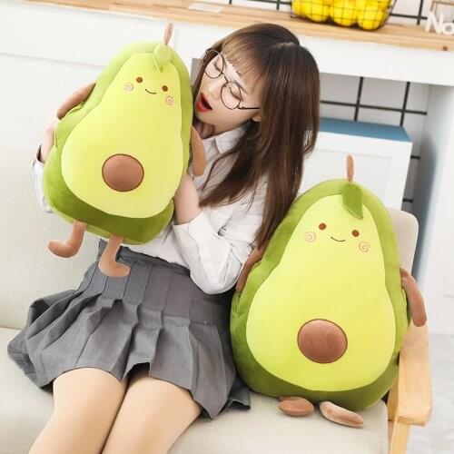 Stuffed Toy Avocado Fruit Plush Toy Avocado Pillow Cushion Plush Toys For Home Decoration Sofa &Chair