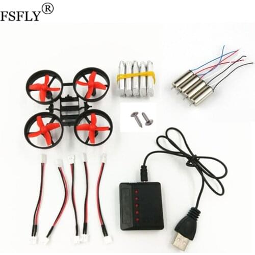 DIY Indoor Mini Quadcopter JJRC H36 frame kit with 4pcs blade 615 Coreless CW CCW Motor 4pcs blades 5pcs 3.7V 150mah battery
