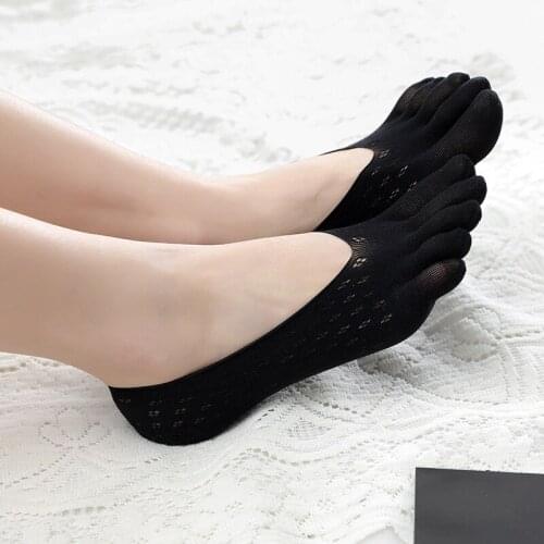 Orthopedic Compression Socks Womens Toe Socks Ultra Low Cut Liner with Gel Tab Breathable D1