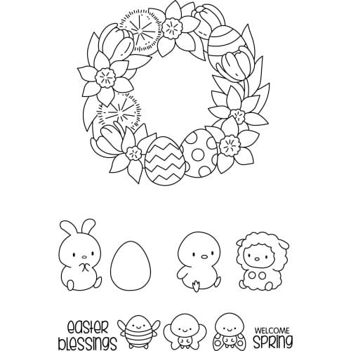 Transparent Clear stamp and cutting dies spring DIY Silicone Seals Scrapbooking / Card Making/Photo Album Decoration