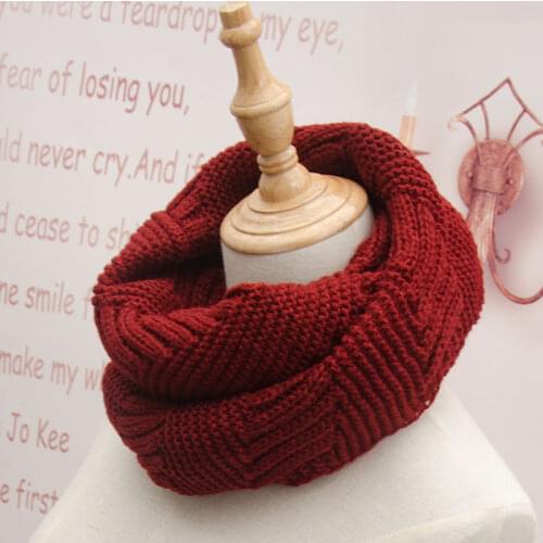 Winter Women Loop Ring Scarf Circle Knitted Man Acrylic Soft Warm Infinity Snood Scarf For Ladys Neck 2020 New Arrive