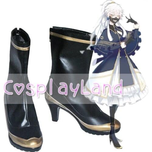 Touken Ranbu Nakigitsune Cosplay Boots Shoes for Adult Women High Heel Shoes Costume Accessories Custom Made
