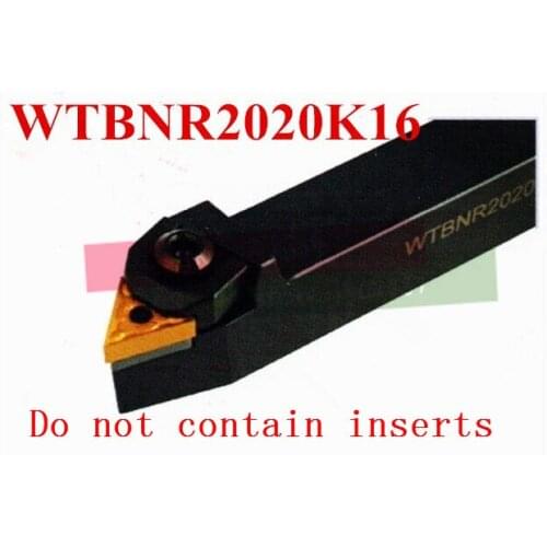 WTBNR2020K16 20*20*125mm CNC Turning Tool, Metal Lathe Cutting Tools,Lathe Machine Tools, External Turning Tool W-Type WTBNR/L