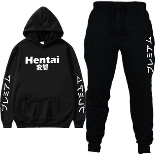 Two Piece Set Women Letter Print Harakuju Hooded Sweatshirts And Full Length Pants Tracksuit Streetwear Female 2021 Sports Set