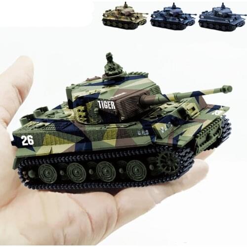 1:72 RC Mini Tank Germany Tiger Battle 1/72 High Simulated Remote Radio Control Panzer Armored Vehicle Children Electronic Toys