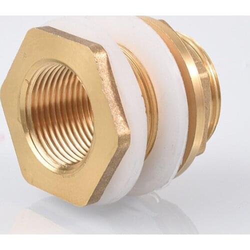 1 Sztuk Mosiądz 3/4 Konwersja 1/2Zbiornik Zlacze Wieza Cisnien Akwarium Basen Wiadro Usta Zbiornik Wody Spustowy Połączeni