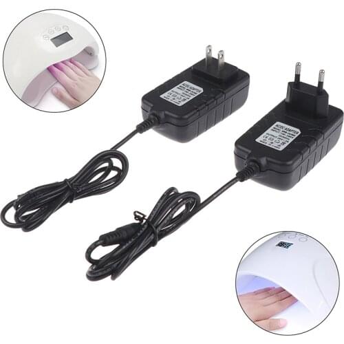 1Pcs Nail Dryer EU/US 24V 2A Power Supply Adapter For UV LED Lamp Nail Art Tools High Quality