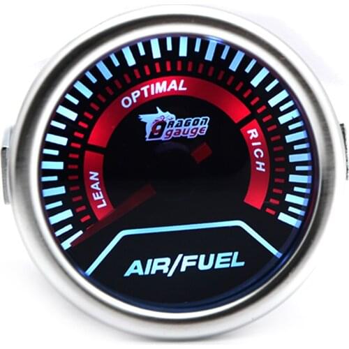 2" 52MM Universal Air Fuel Ratio Car Gauge Meter Auto White LED