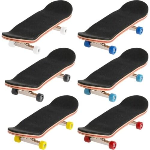 2020 New 1Set Wooden Deck Fingerboard Skateboard Sport Games Kids Gift Maple Wood Set