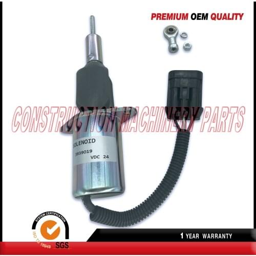 24V Shut Off Solenoid 3939019 SA-4889-24 for Cummins Hyundai 335LC-7