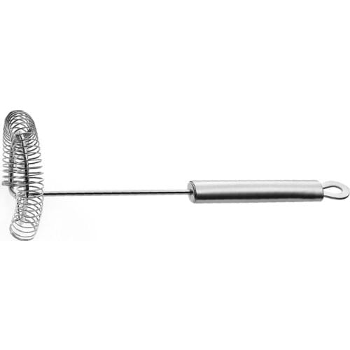 50LB Egg Whisk Stainless Steel Semi-Automatic Handhold Push-Type Egg Beater, Non-Electric Household Silent Blender for Home