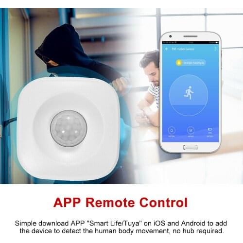 Tuya Wireless Smart Infrared Detector Smart Life Wireless Home Security System WiFi PIR Motion Sensor APP Control Detector
