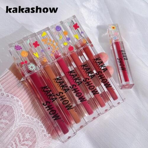 Water Gloss Glass Lip Gloss Transparent Tube Cheap Jelly Liquid Lipstick Long-lasting Quick-drying Smooth Makeup Cosmetics TSLM1