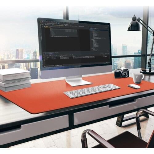 Portable Large Mouse Pad Gamer Waterproof Double-side PU Leather Suede Desk Mat Computer Mousepad Keyboard 95x40 115x50 135x60cm