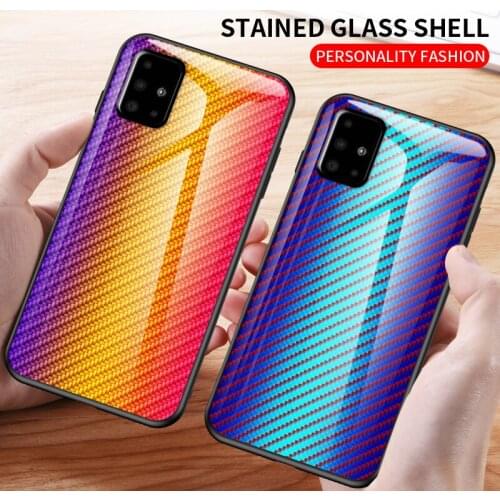 For Samsung Galaxy A9s A8s A6s A7 A6 A8 Plus A9 Star Pro Lite A2 Core 2018 Fashion Colorful Tempered Glass Phone Case Back Cover