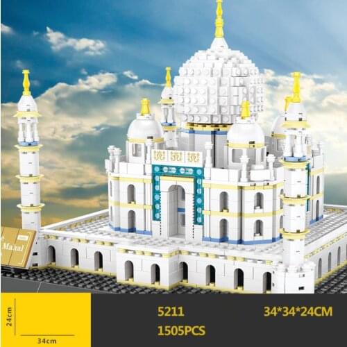 Disney Mickey mouse Around the World building block India Taj Mahal model brick educational toy nanobrick for children gifts