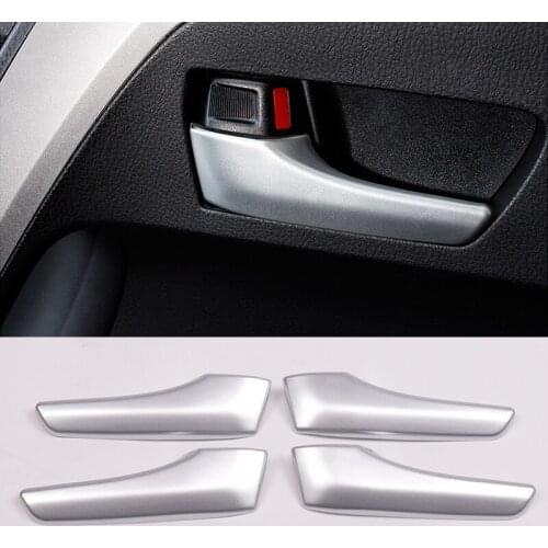 For Toyota RAV4 RAV 4 2016 2017 ABS Matte Inner Door Handle Catch Molding Surround Decoration strip Cover Trim Accessories 4pcs