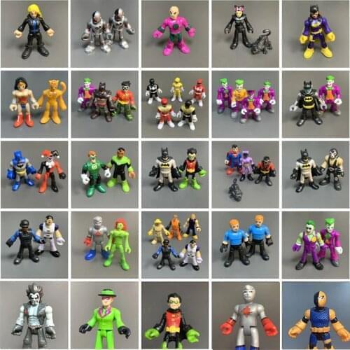 2.8" DC Imaginext Superheroes Action Figure Robin The Joker Bane Bat-man Cyborg Rangers Doll Movie Figures Toy Kids Gift
