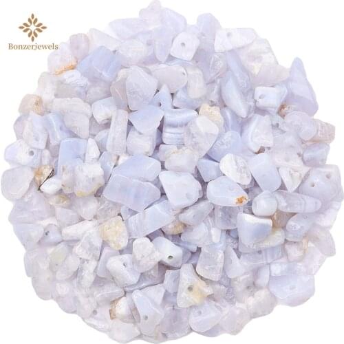 Irregular Shape Gravel 5-8 mm Natural Blue Lace Agates Chip Stone Beads For Jewelry Making DIY Bracelet Necklace Wholesale