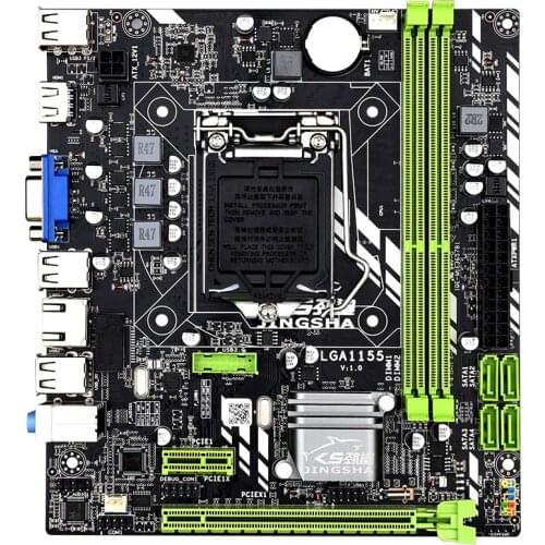 Jingsha H61 Motherboard LGA 1155 M-ATX LGA1155 Motherboard DDR3 Mainboard Core i5 3330 CPU 32GB for PC Computer