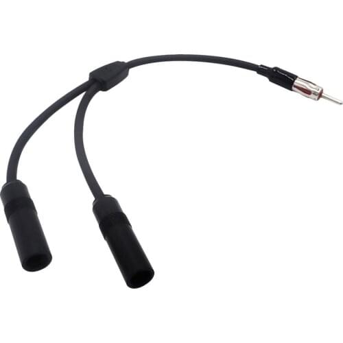 Car Antenna Cable Adapter Aluminum Plug In 1 For 2 Radio Antenna Extension Cable Meet More Connectivity Needs Antenna For Car