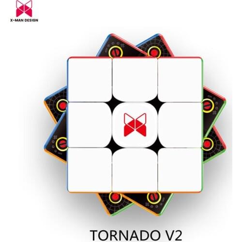 QiYi X Man Tornado V2 M 3x3x3 Magnetic Speed Cube Professional Magic Cube 3X3 Puzzle Magnets Adjustable Toys for Children