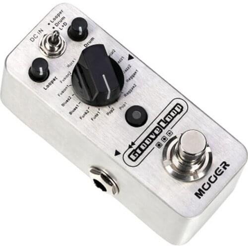 MOOER Groove Loop Guitar Pedals Drum Machine Looper Pedal 3 Modes Max 20min Recording Time Tap Tempo Guitar Effect Processor