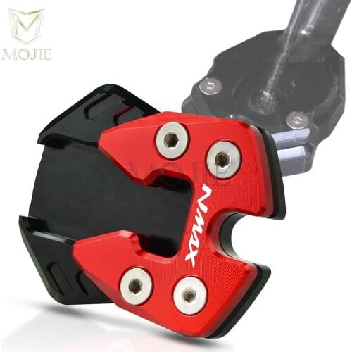 Motorcycle CNC Foot Stand Enlarger Extension Kickstand Plate Pad For YAMAHA NMAX N-MAX 125 155 NMAX125 NMAX155 2017 2018 2019