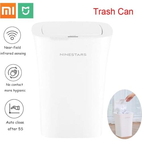 2020 Xiaomi NINESTARS Waterproof Smart Trash Can Intelligent Induction Automatic Motion Sensor Trash Bin 10L 7L Large Capacity