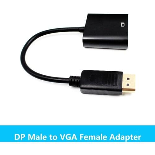 Male Displayport Display Port DP to VGA Female Adapter Cable Converter For Projector DTV TV HDVD Player 1080P