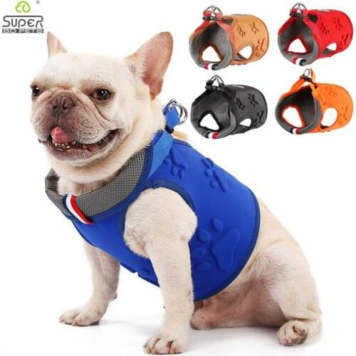 Soft Pet Dog Harness for Dogs Training Vest Medium Big Dogs Adjustable Outdoor Protective Harness Collar Anti-lost Dog Vest