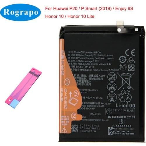 Original 3400mAh HB396285ECW Mobile Phone Battery For Huawei P20 Honor 10 /10Lite COL-AL00 AL10 EML-L29C L09C HRY-LX1 LX2