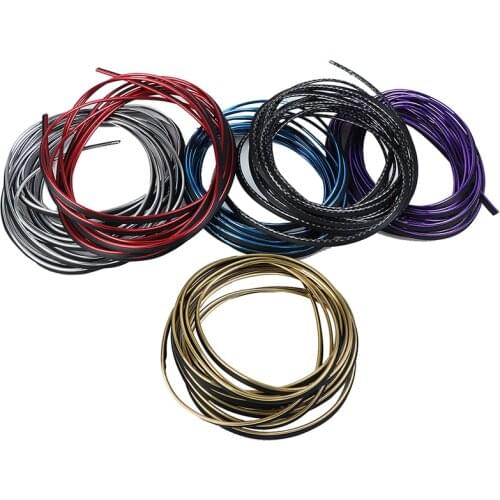 New 5M Universal Auto Chrome Car Seal Accessories Styling Interior Exterior Decoration Door Strip Moulding Trim Dashboard Edge