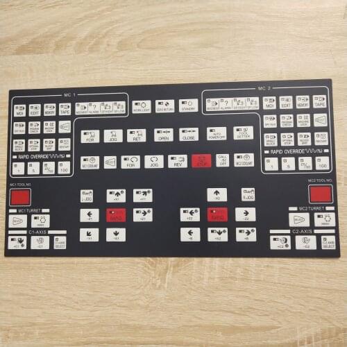 For South Korea Kias old CNC lathe machining center button film, operation panel, keyboard cover