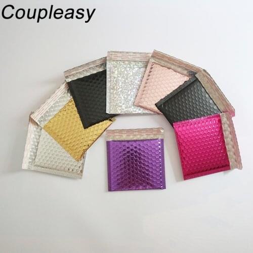 15x13cm Bubble Envelope Waterproof Poly Mailer Self Seal Shipping Packaging Bags Padded Bubble Bags 100Pcs