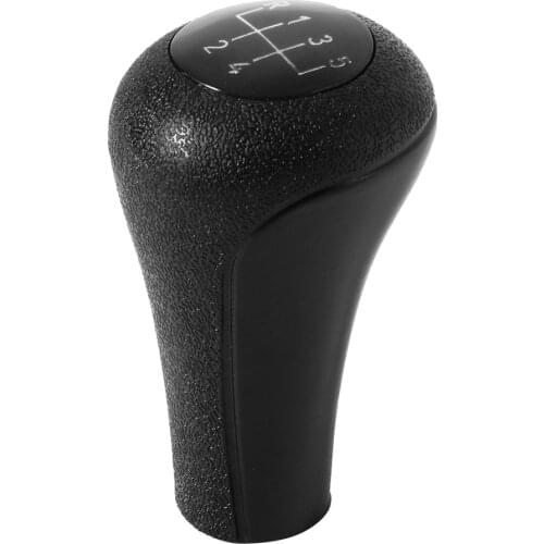 Black Handbrakes 5 Speed Manual Plastic Gear Shift Knob 12mm Stick Hole (Black) for BMW Series 1 to 7 X5 E30 E36 E46 E39 E34 Z3